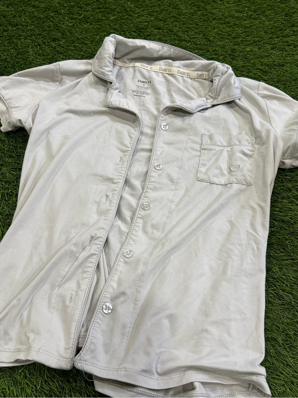 Born Button Down Pajama Top